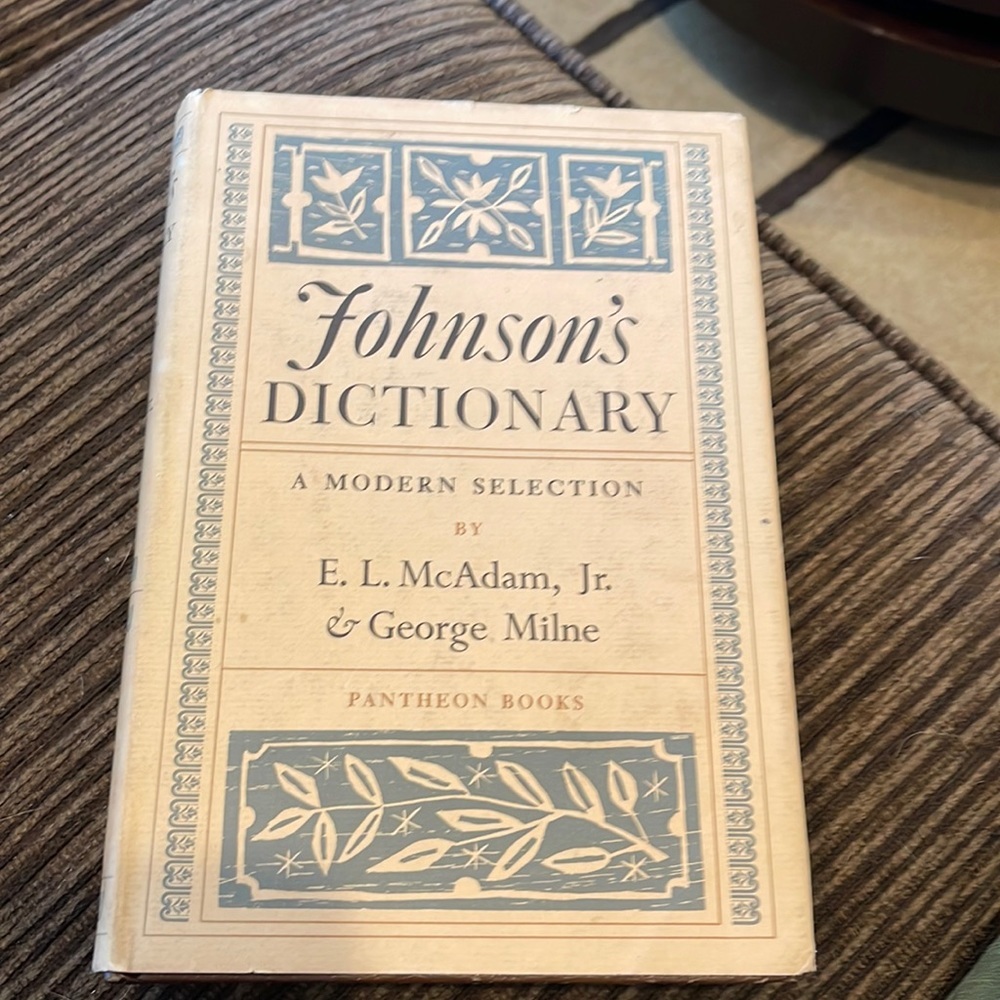 Johnson's Dictionary: A Modern Selection